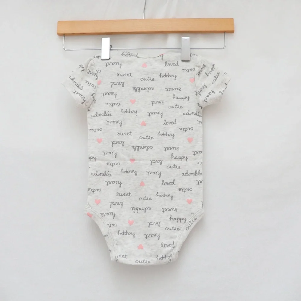 Set of 4 baby girl clothes 12m infant Carter's shorts bodysuits top new NWOT